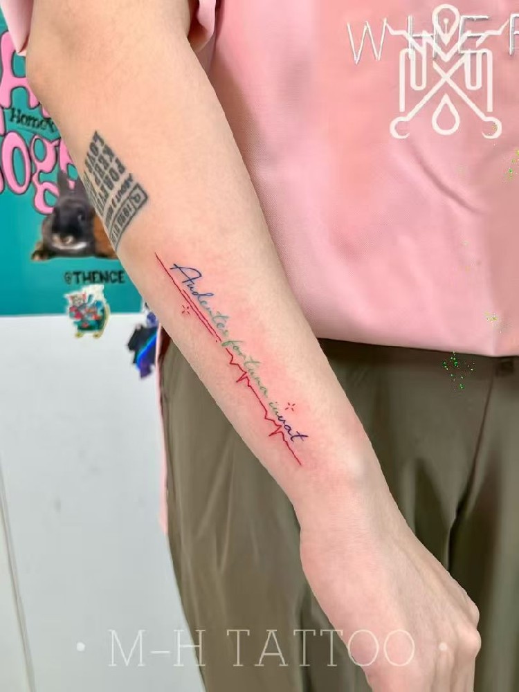 彩色字母心电图