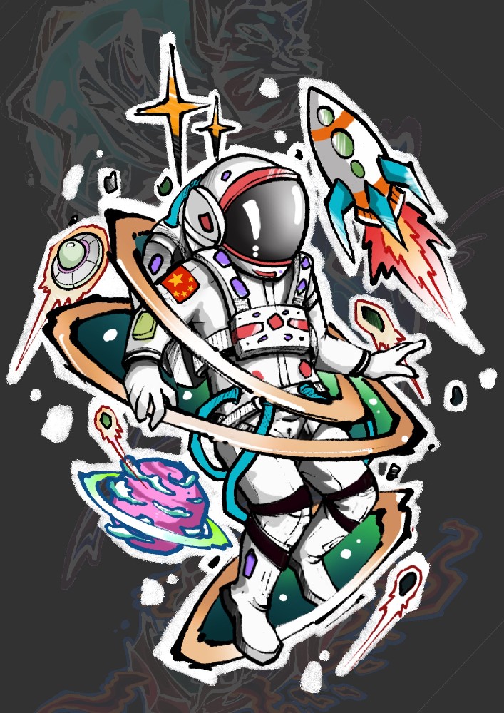 原创航天员手稿